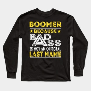 BOOMER Long Sleeve T-Shirt